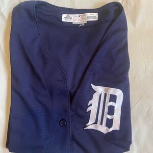 Detroit Tigers Navy Blue Baseball Jersey